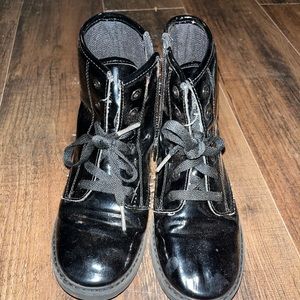 Kids black boots
